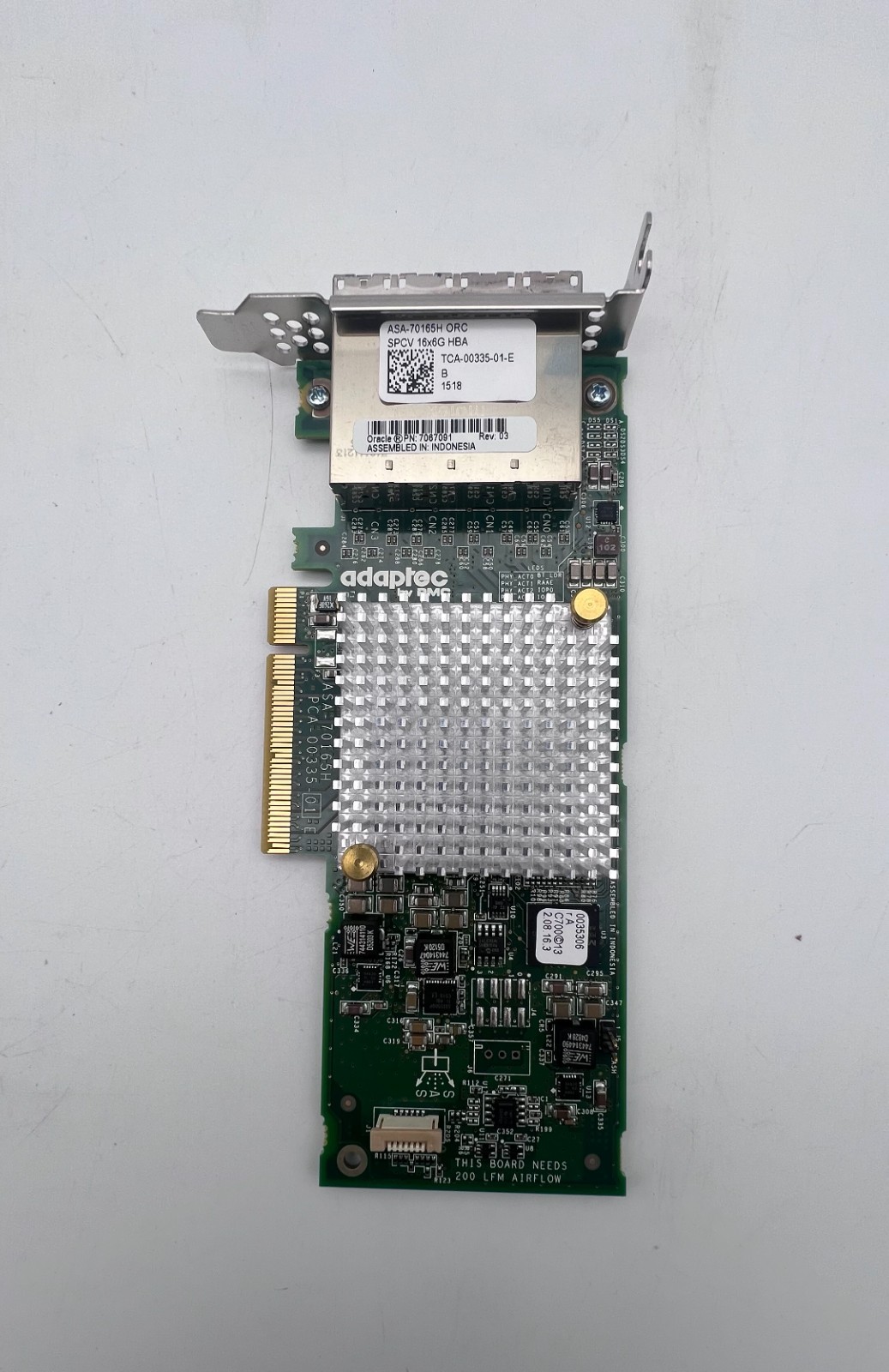 7067091 Adaptec ASA-70165H 4-Port External Mini-SAS HD PCIe x8 6Gb/s HBA SFF