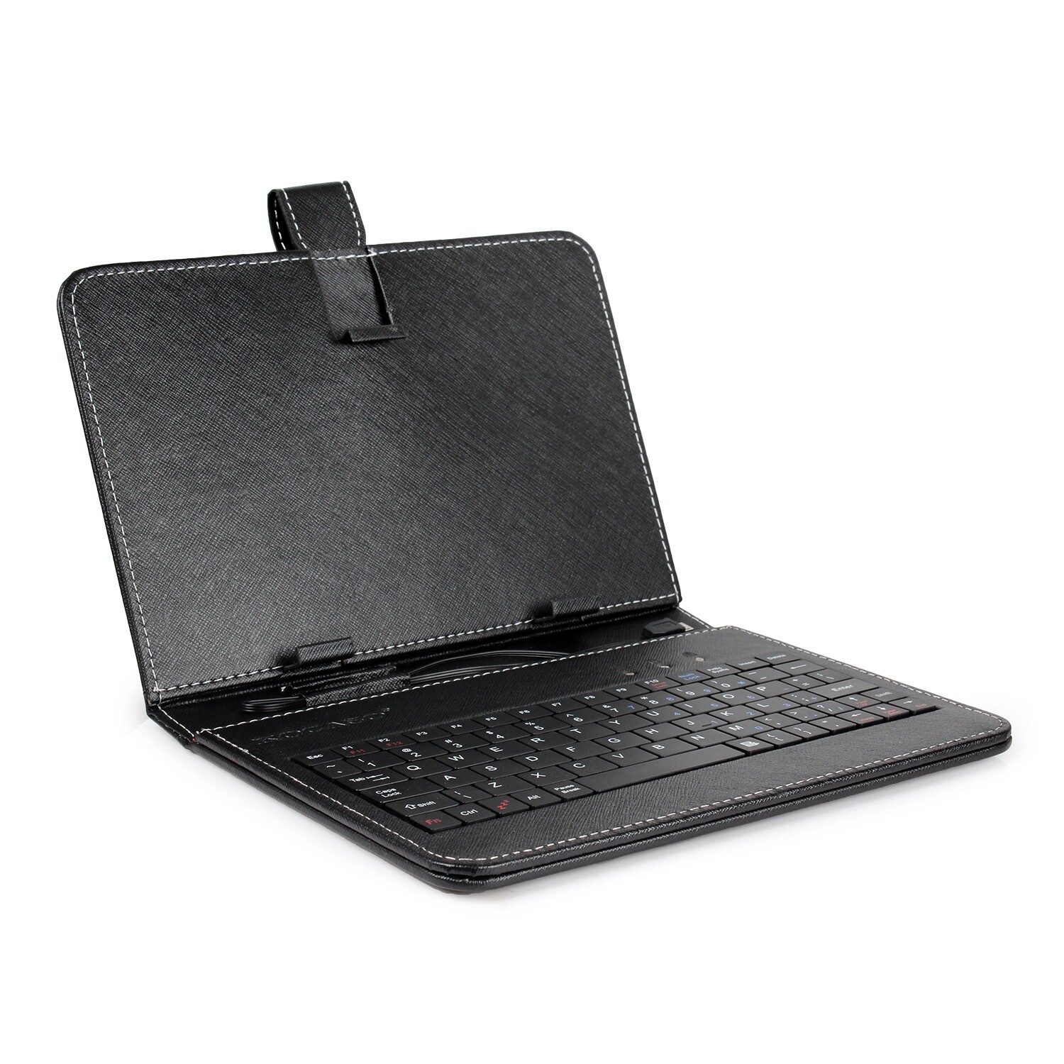 7.9In Keyboard Case w/ Leather Back Stand for Tablets Featuring Convenient USB