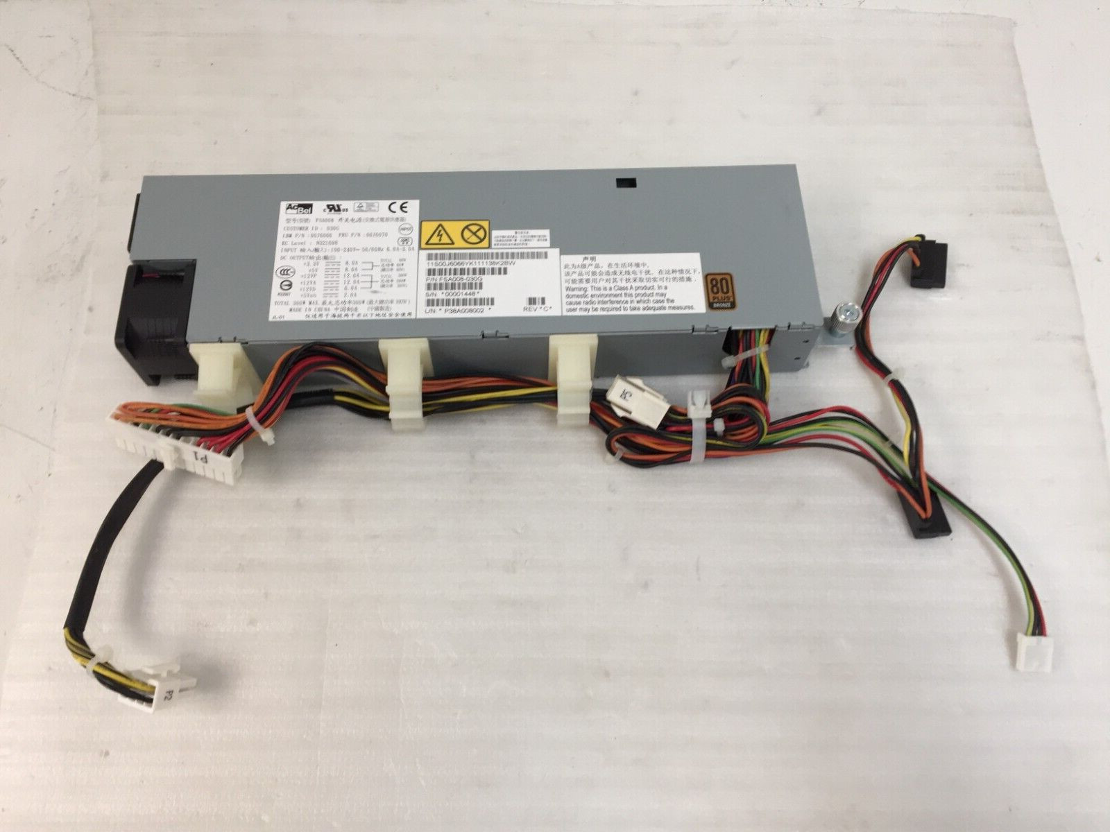 IBM System x3250 M4/M5 300W 80+ Bronze Server Power Supply P/N: FSA008-030G