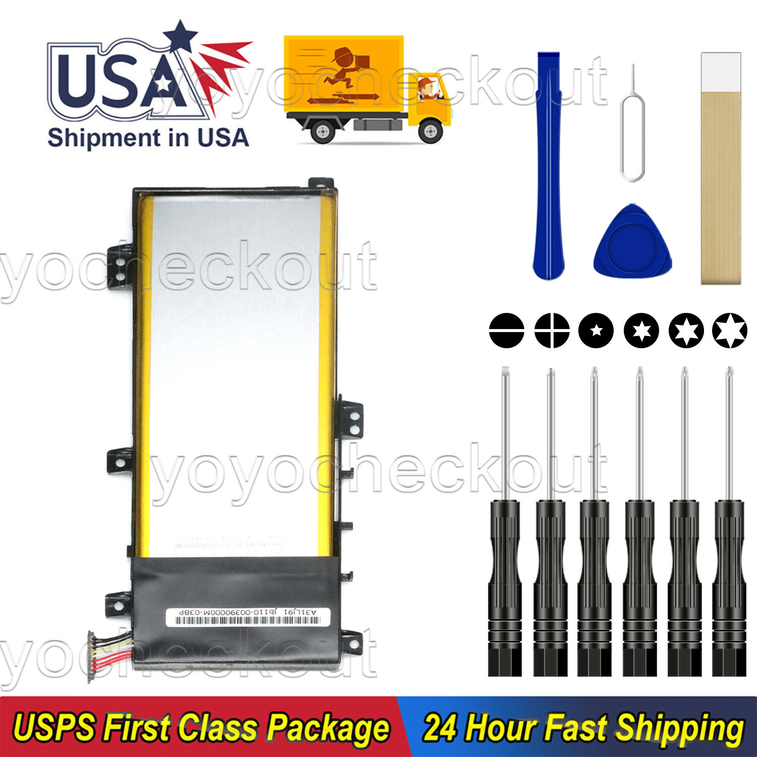 New C21N1333 Battery For Asus Transformer Book Flip TP550 TP550LA TP550LD Tool