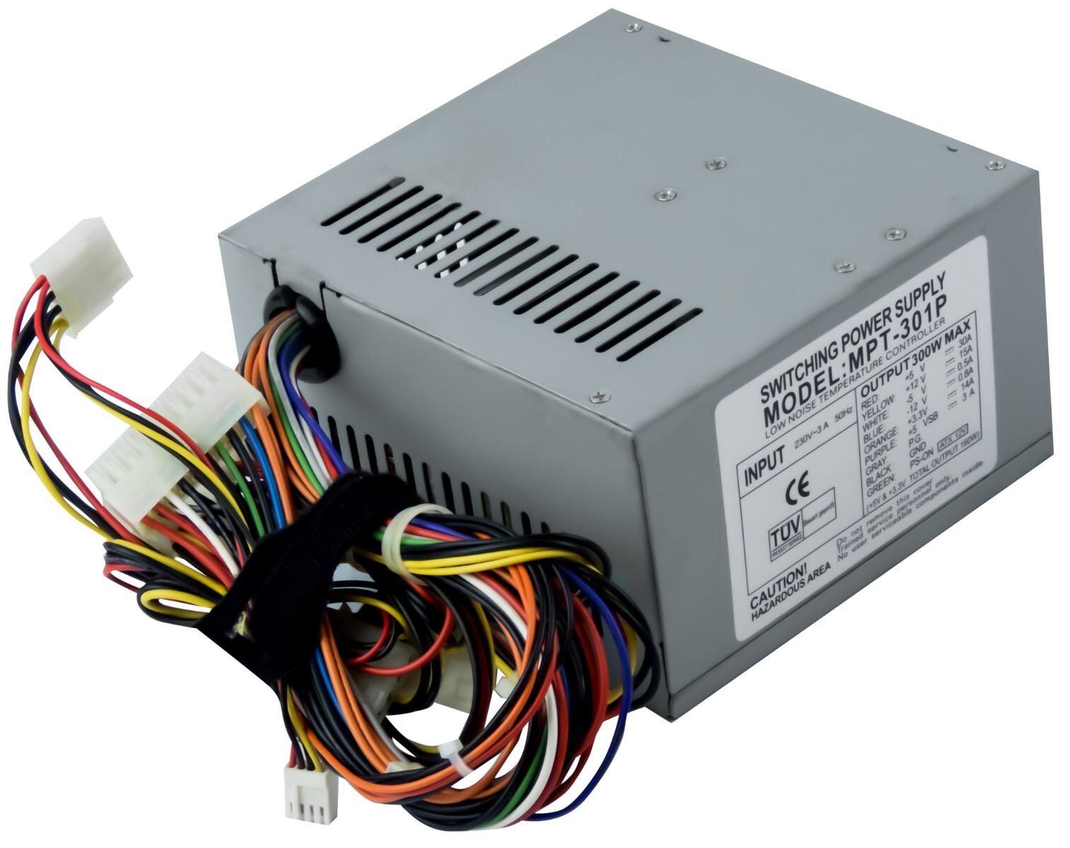 POWER SUPPLY MACRON POWER MPT-301P 300W ATX 20-PIN MOLEX AUX FDD