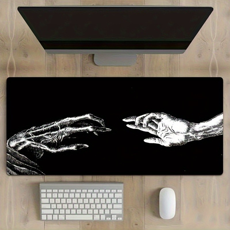 High-Resolution Graphic Mouse Pad: Thick, Soft, Natural Rubber, Perfectly Hemm