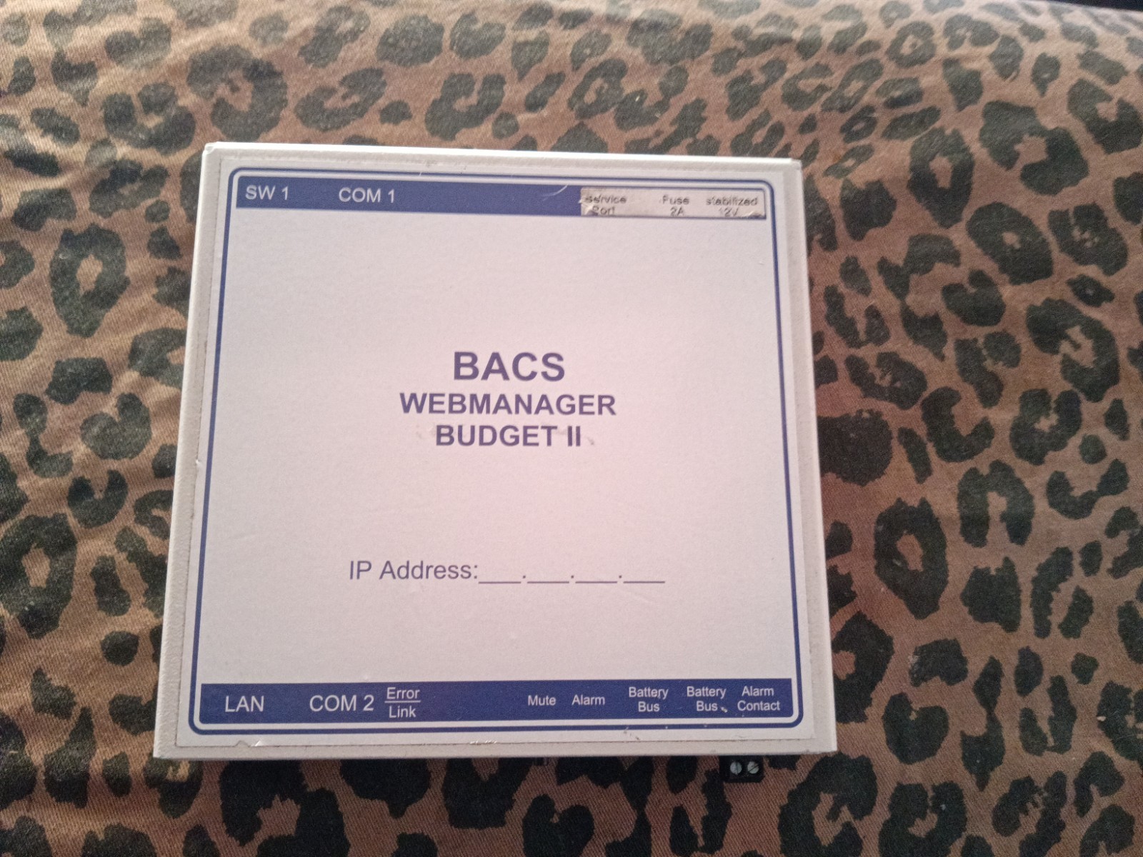 Generex BACS Webmanager Budget II