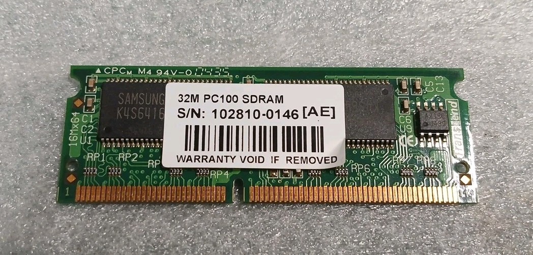 Samsung 32M PC100 SDRAM 102810-0146