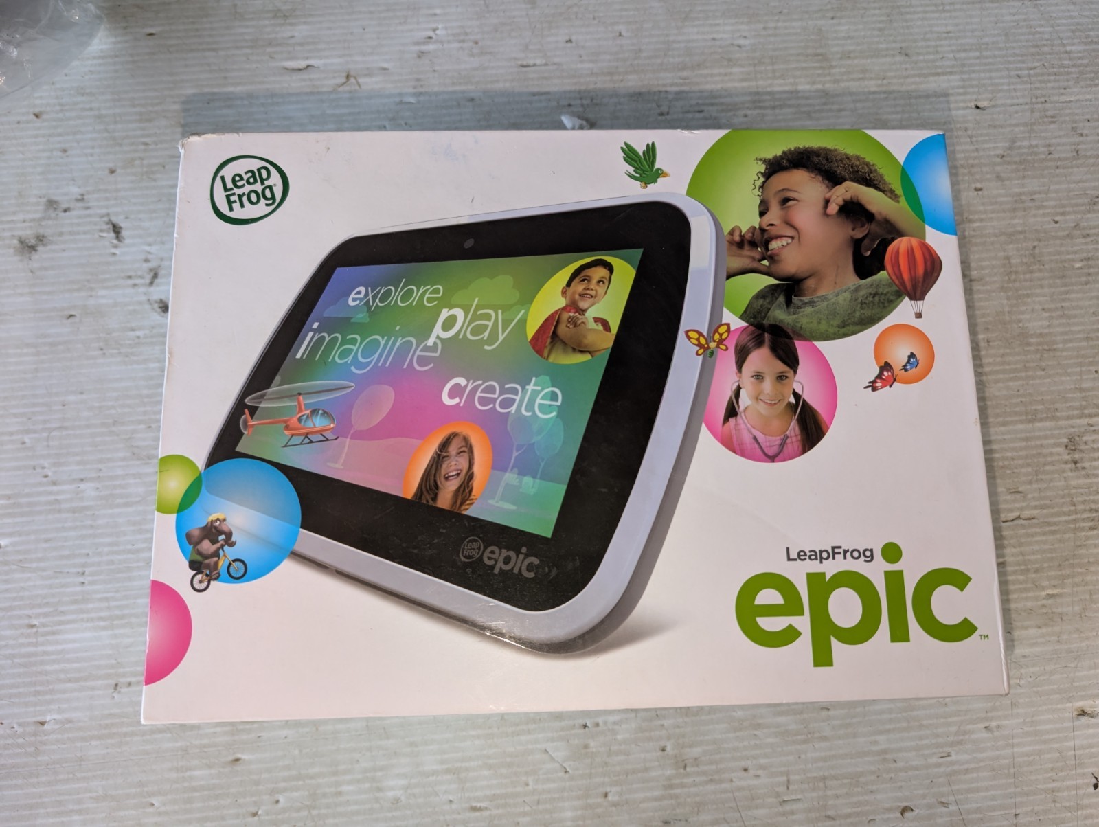 LeapFrog Epic Academy Edition 7" Kids Tablet Quad Core 16GB Green Excellent