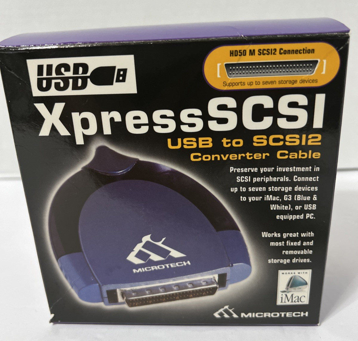 Microtech XpressSCSI USB to SCSI Converter Cable (vintage)