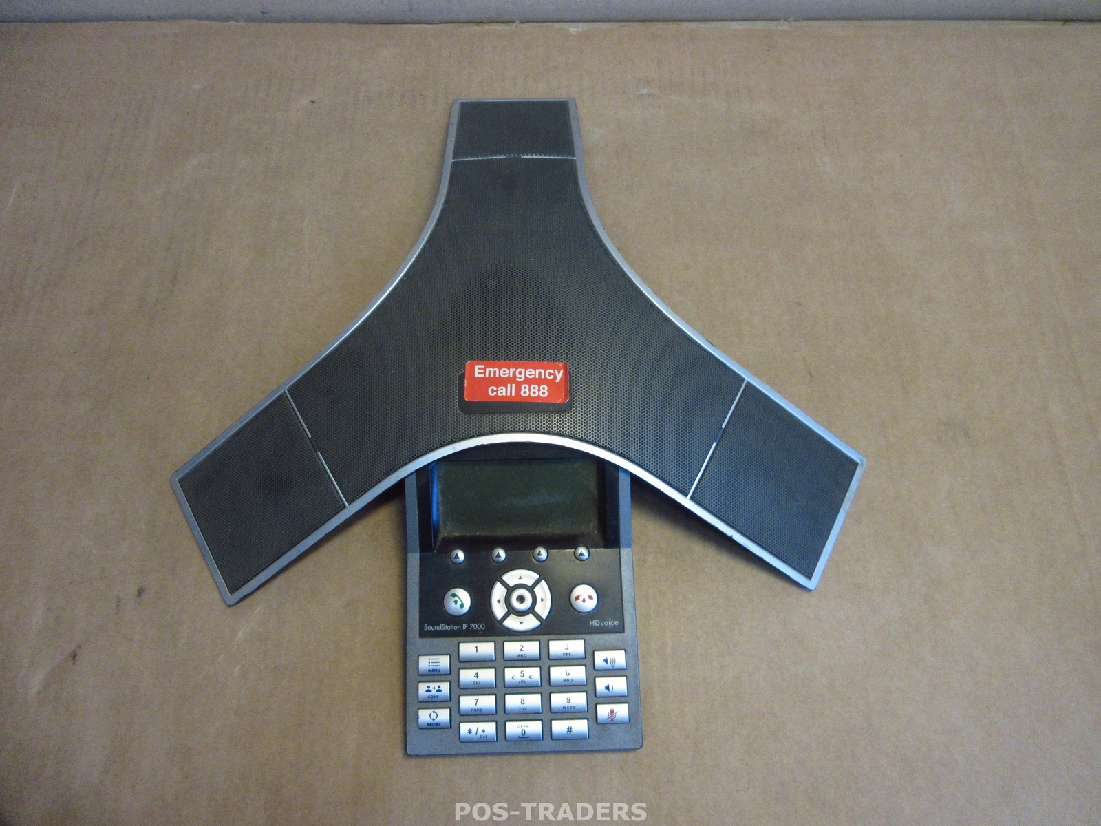 Polycom IP 7000 SoundStation 2201-40000-001 HD Voice Conference Phone NO CABLES