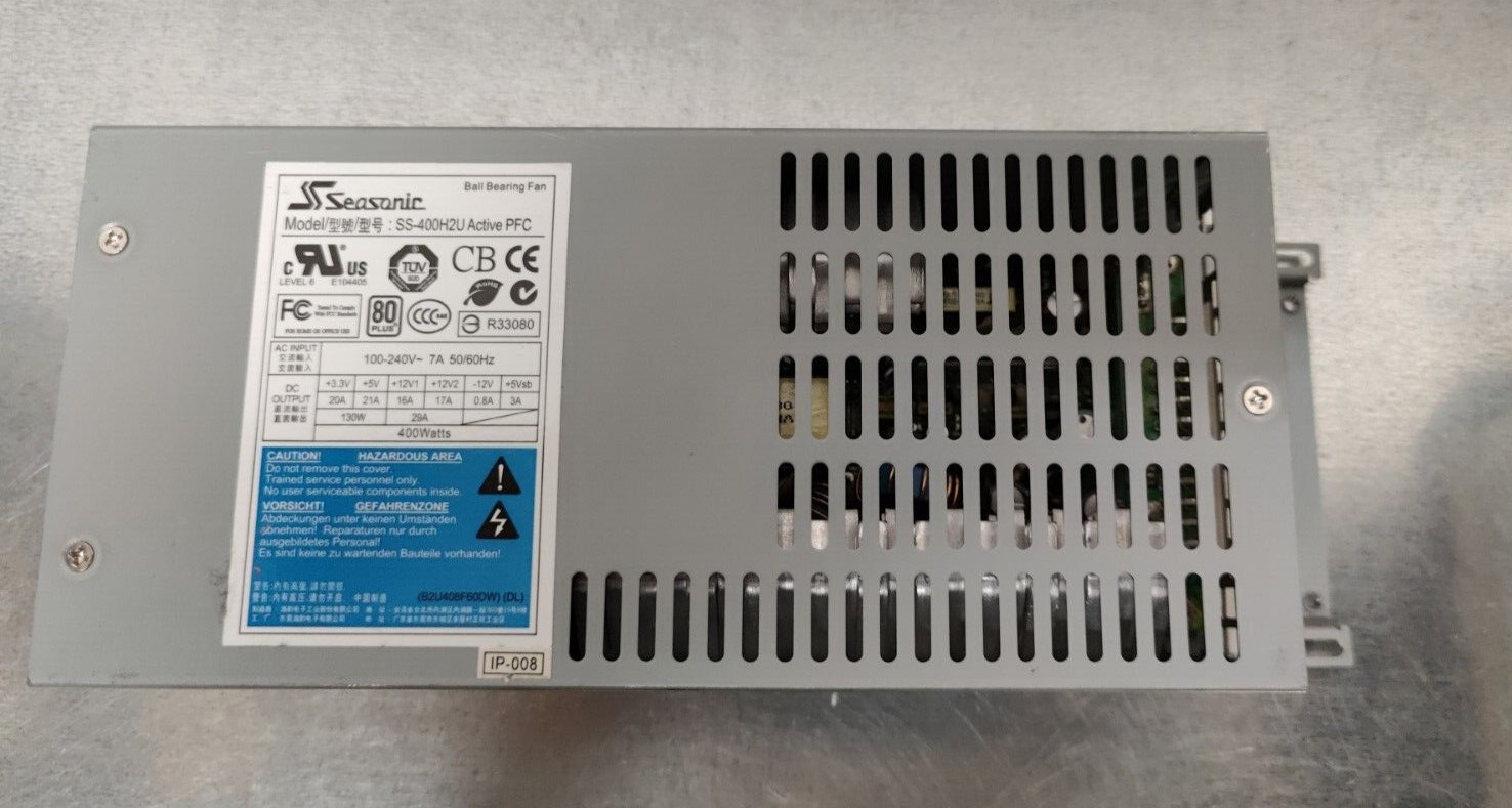 GENUINE SEASONIC SS-400H2U 400W  Active PFC Power Supply