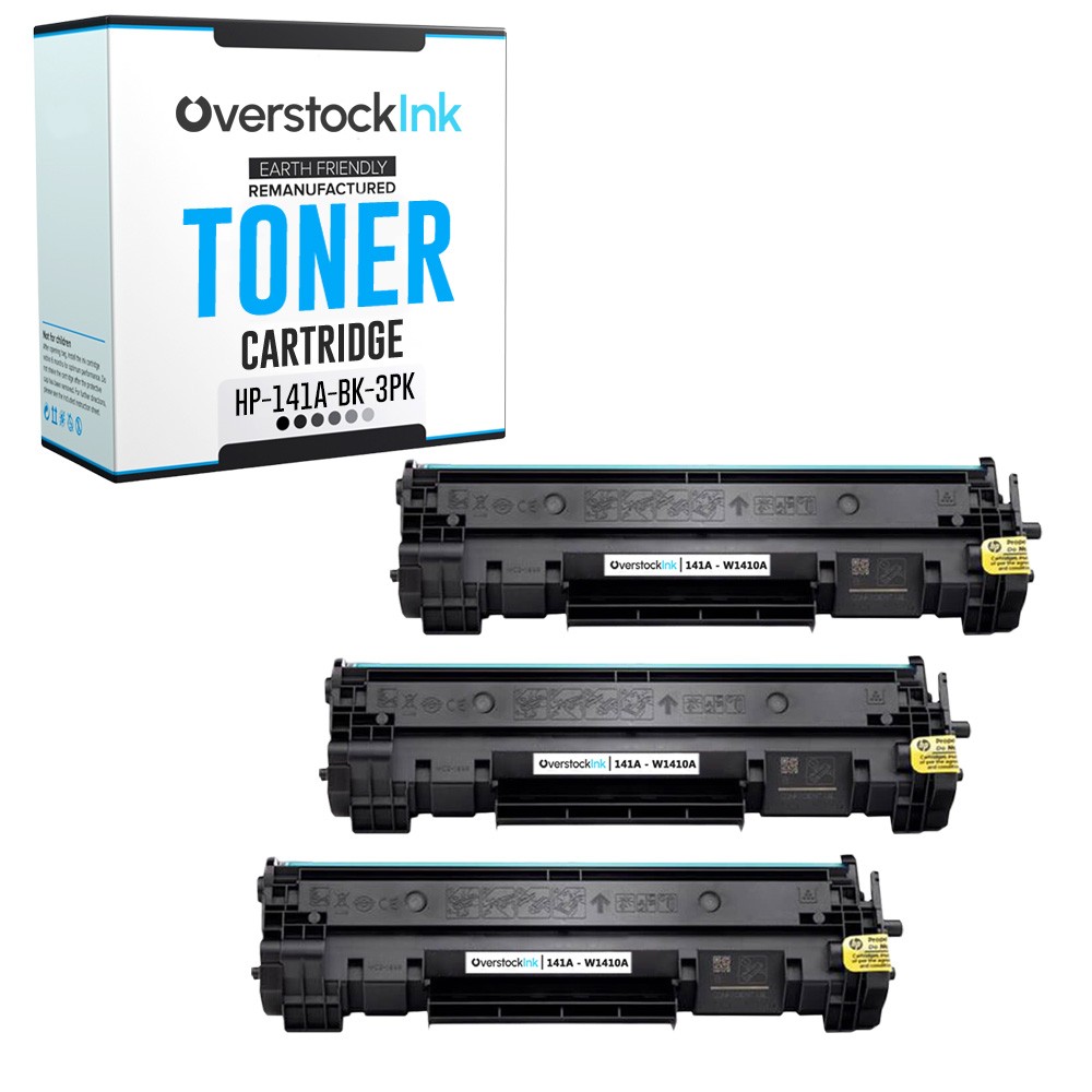 OSI 3PK Replacement Toner 141A Cartridges for HP LaserJet MFP M140a M140w M140we