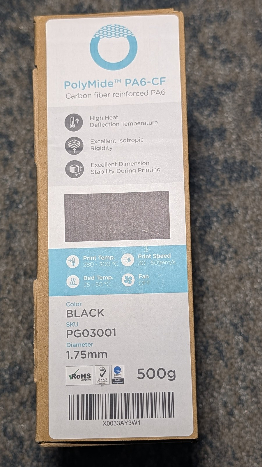 Polymaker PolyMide PA6-CF 500g 1.75mm