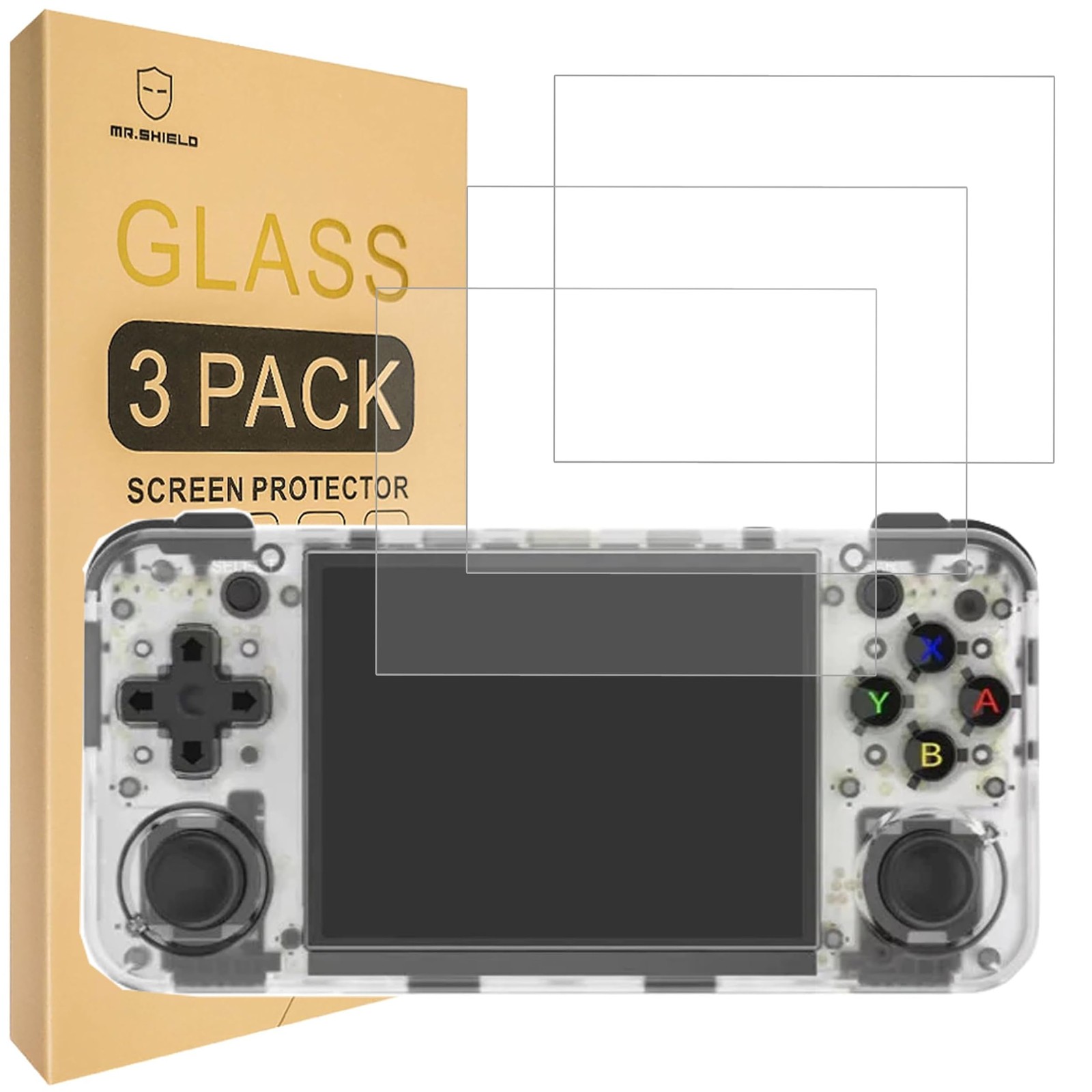 Mr.Shield 3-Pack Tempered Glass Screen Protector for ANBERNIC RG35XX H