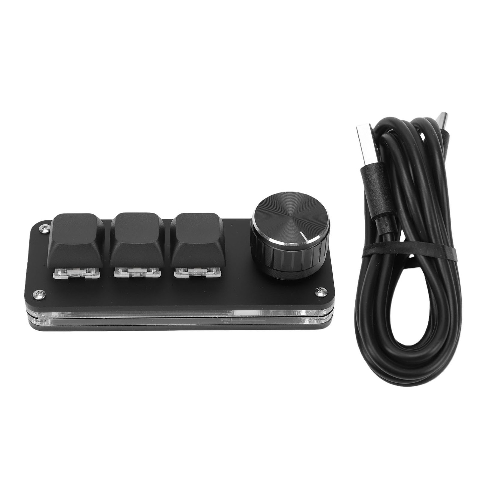 3 Key Keyboard Type C Wired RGB Backlit Programmable Hot Swappable Mechanic XAWH