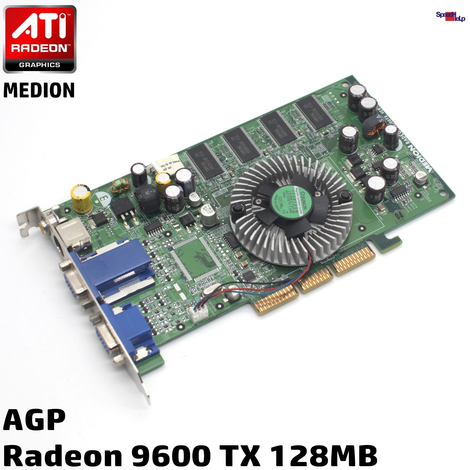 ATI RADEON 9600TX 128MB AGP Graphics Card for Old Games