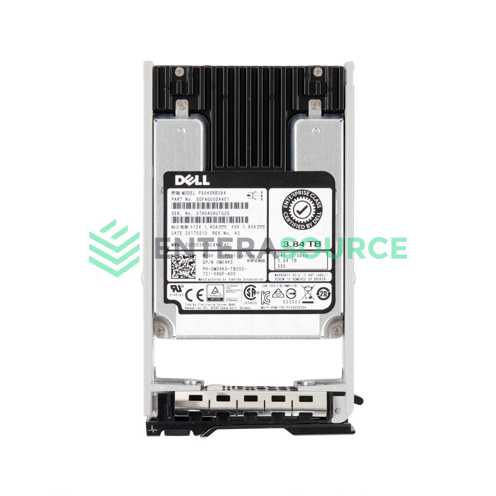 Dell M09K5 3.84TB eMLC SAS SSD 2.5" 12Gbps RI Solid State Drive | PX04SRB384