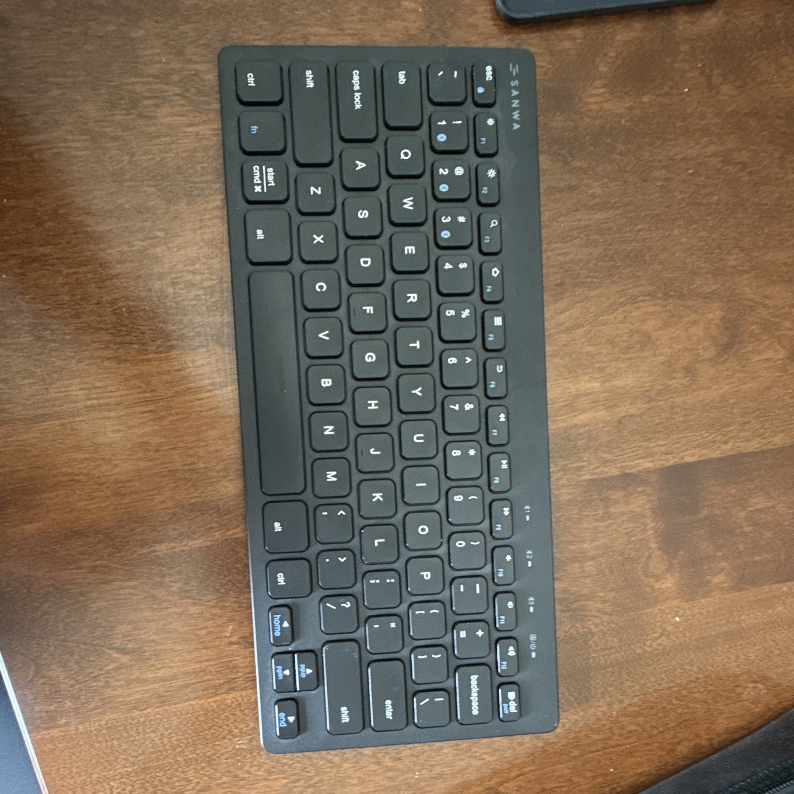 SANWA GSKBBT28BK Compact Portable Bluetooth Keyboard Black English QWERTY