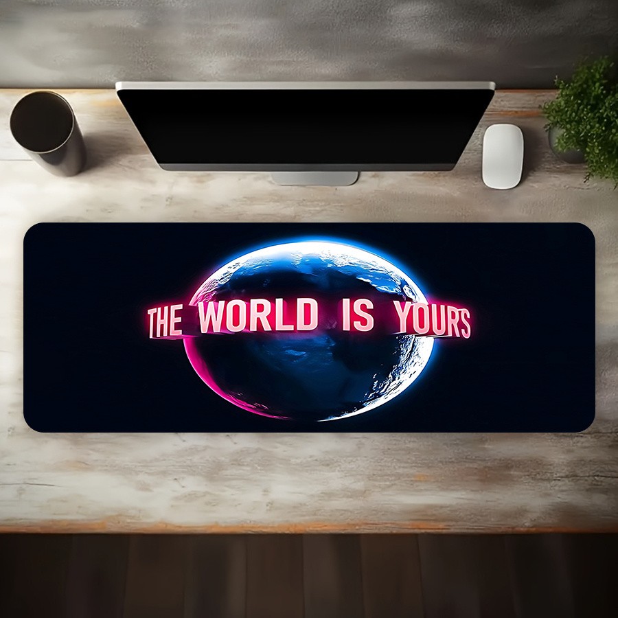 1pc Oversized Gaming Mouse Pad with Edge Design, Washable And Durable, Suitabl