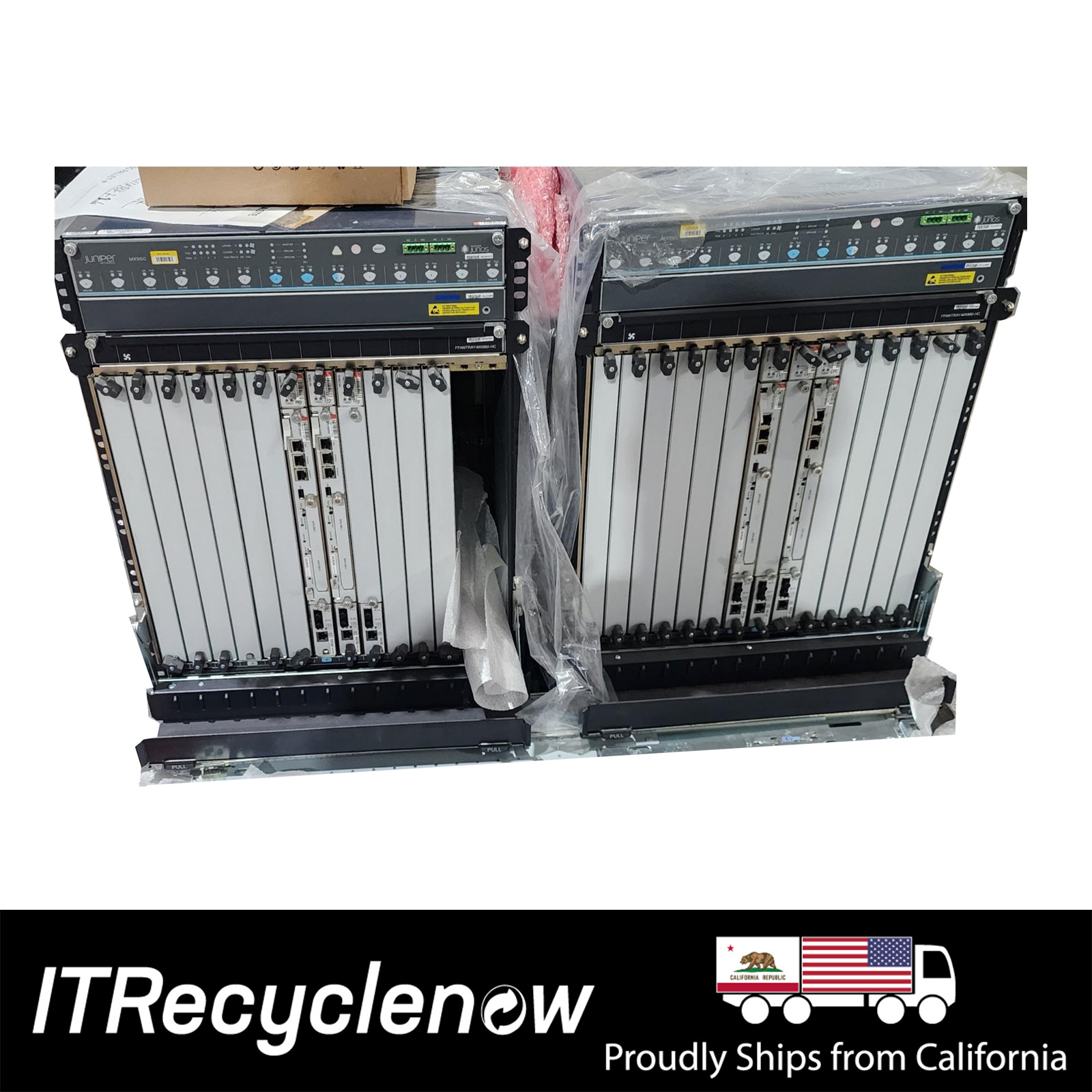 MX960 2x RE-S-1800X4-32g Router Chassis Case 4x 4100w + 3x SCBE-MX