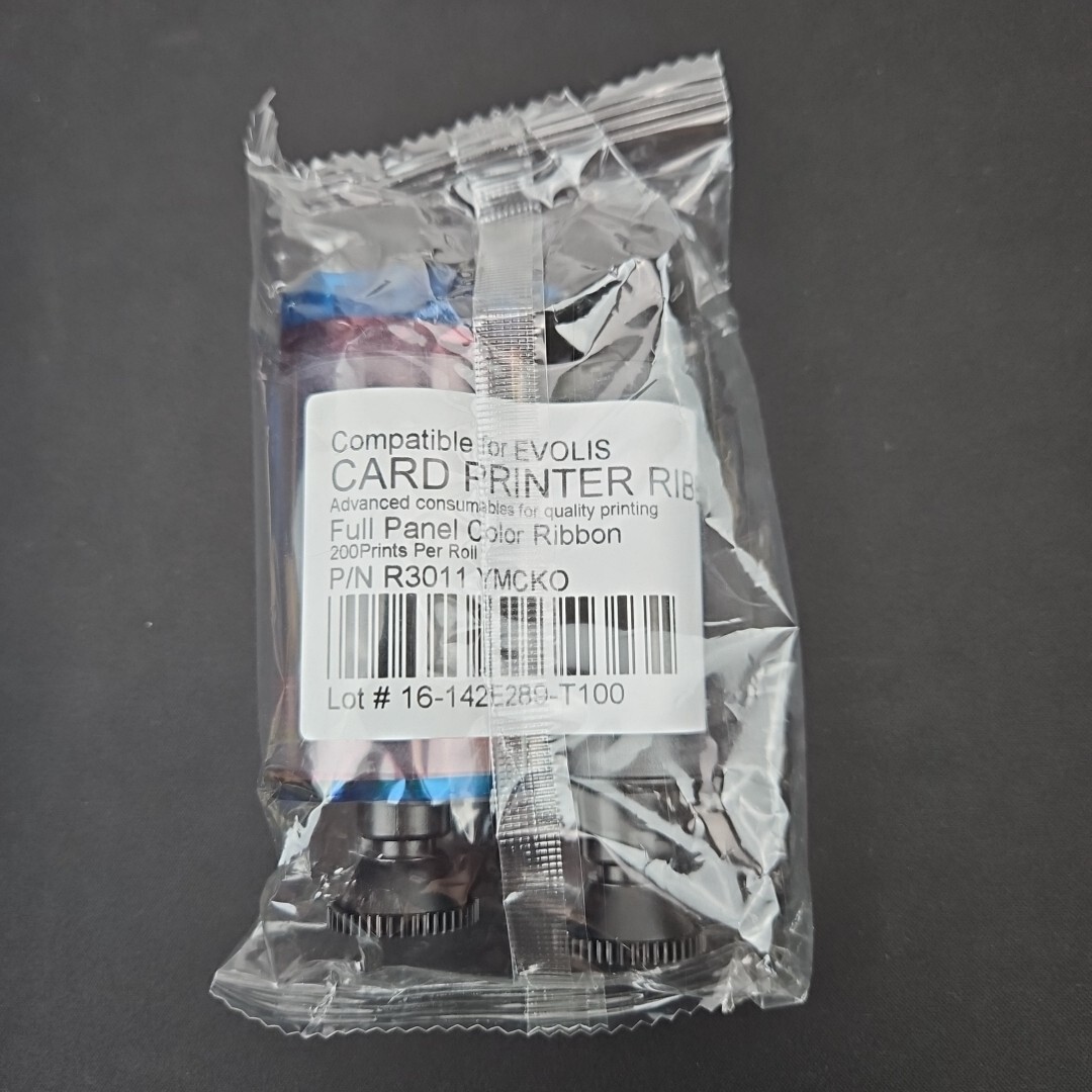 Evolis R3011 Color Ribbon 5 Panel YMCKO 200 Images Pebble Dualys Securion - New