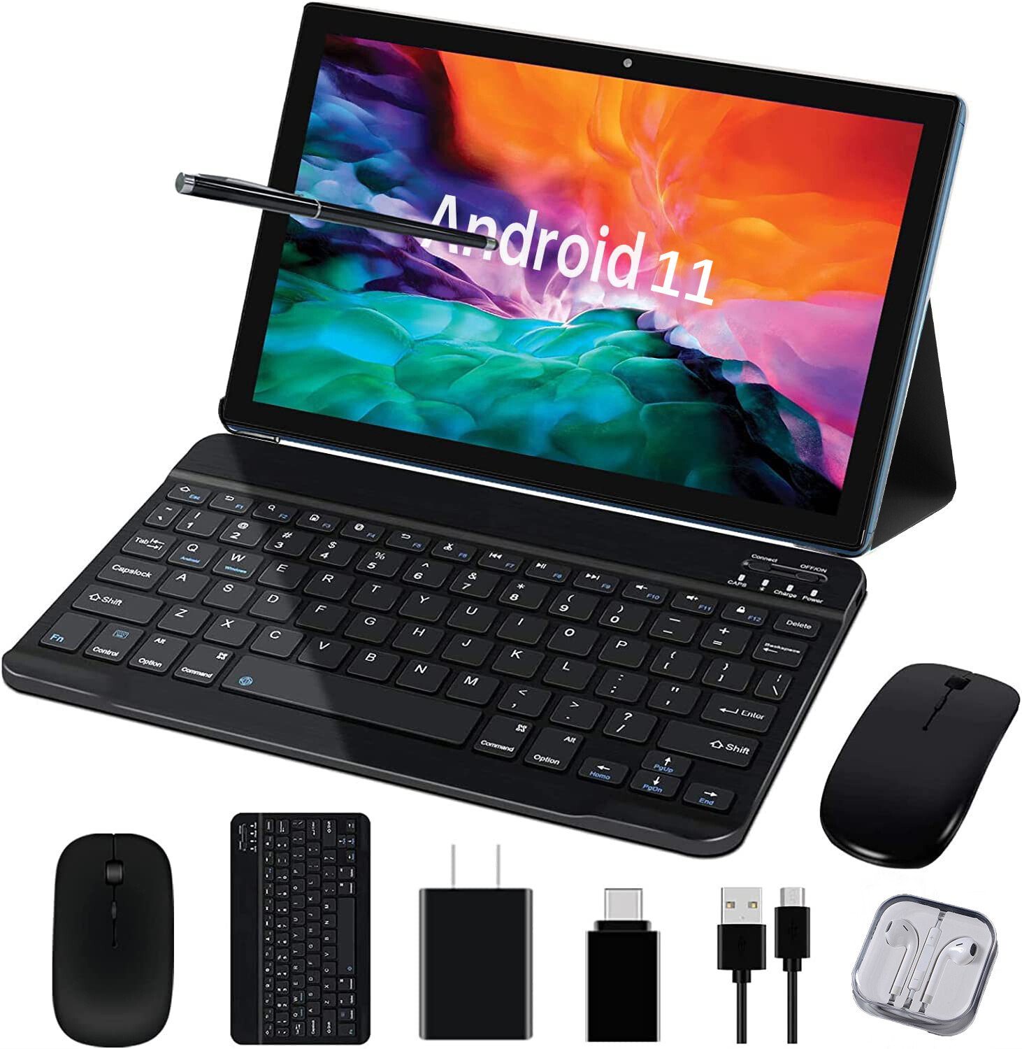 10.5/10in Android 11 10 core Phone Call Tablets 2.5D IPS 1920X1200 8GB RAM 256GB