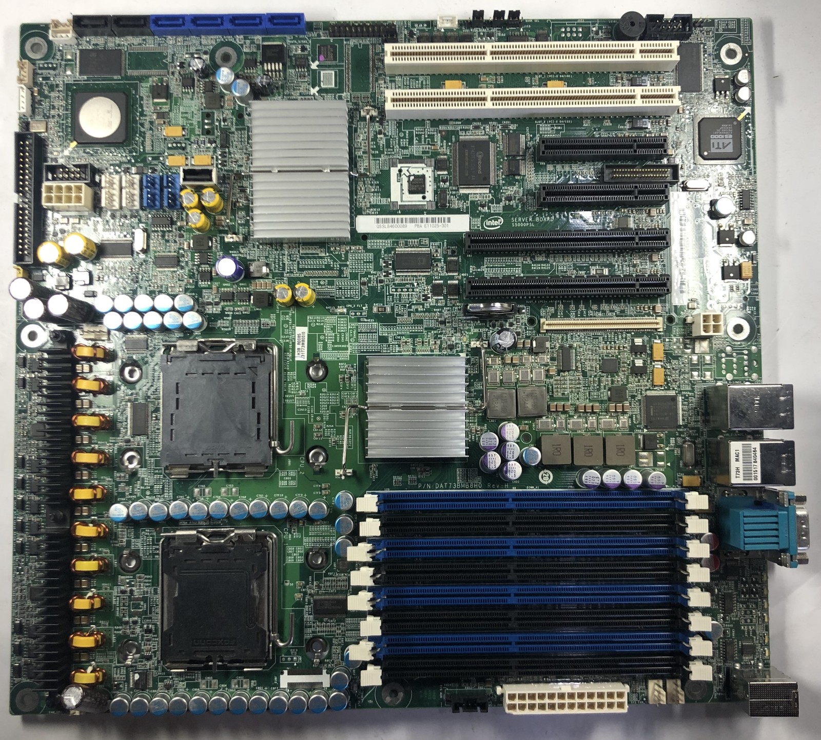 Intel S5000PSL Dual Socket Server Motherboard- E11025-301