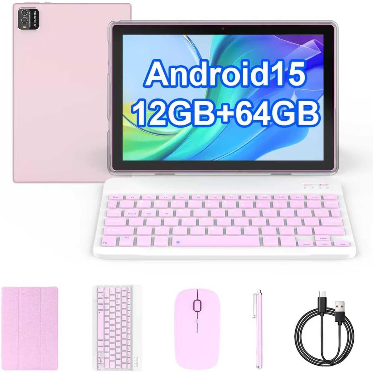 COOPERS Tablet Android 15, 10 inch Tablet 12GB RAM64GB ROM