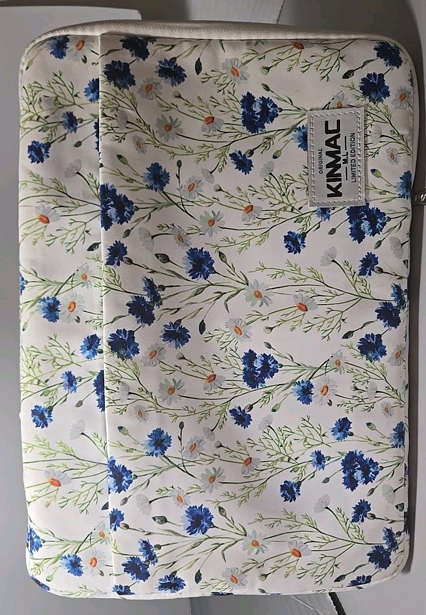 Kinmac Laptop Tablet Sleeve Padded Case Flower pattern  10x 14 inches