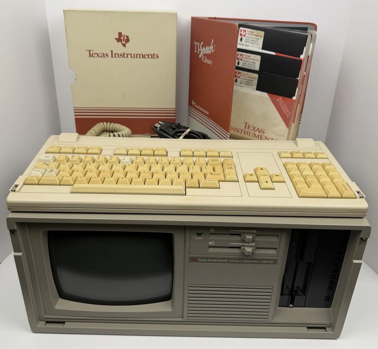 Texas Instruments TIPPC Professional Portable Computer w/Software Boots MS-DOS