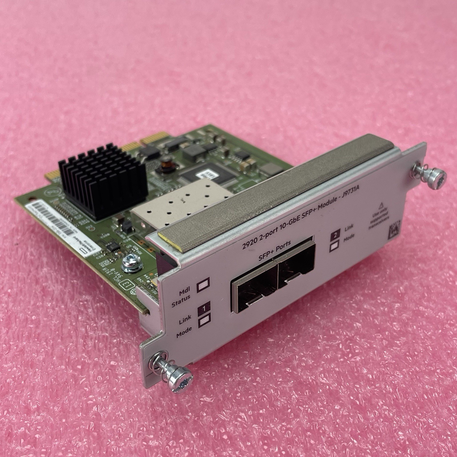 HP J9731A 2920 2 Port 10GbE SFP Module Tested  Reset Black G2U