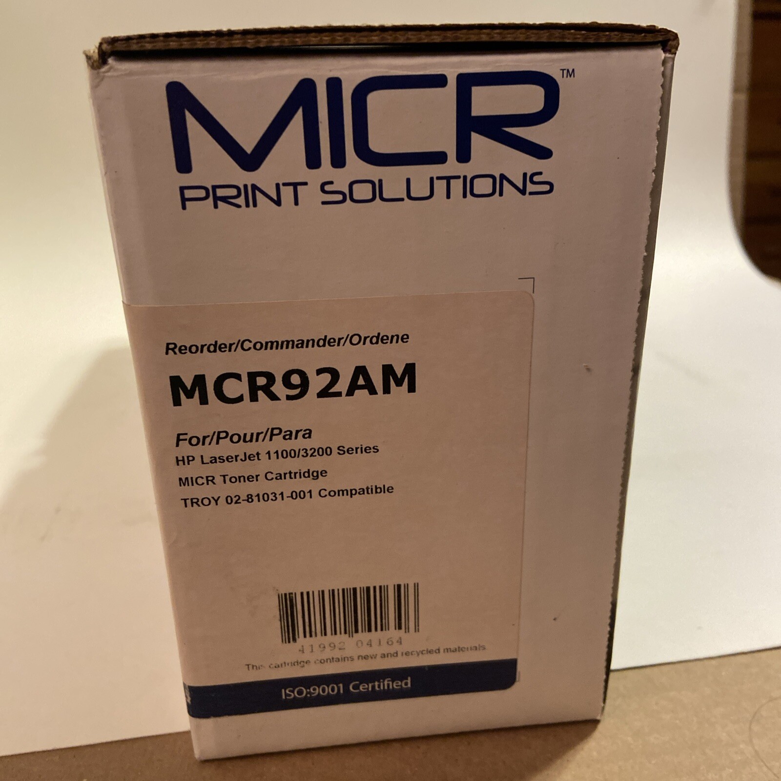 MICR Print Solutions Toner Cartridge MCR92AM For HP Laser jet 1100 3200 Series