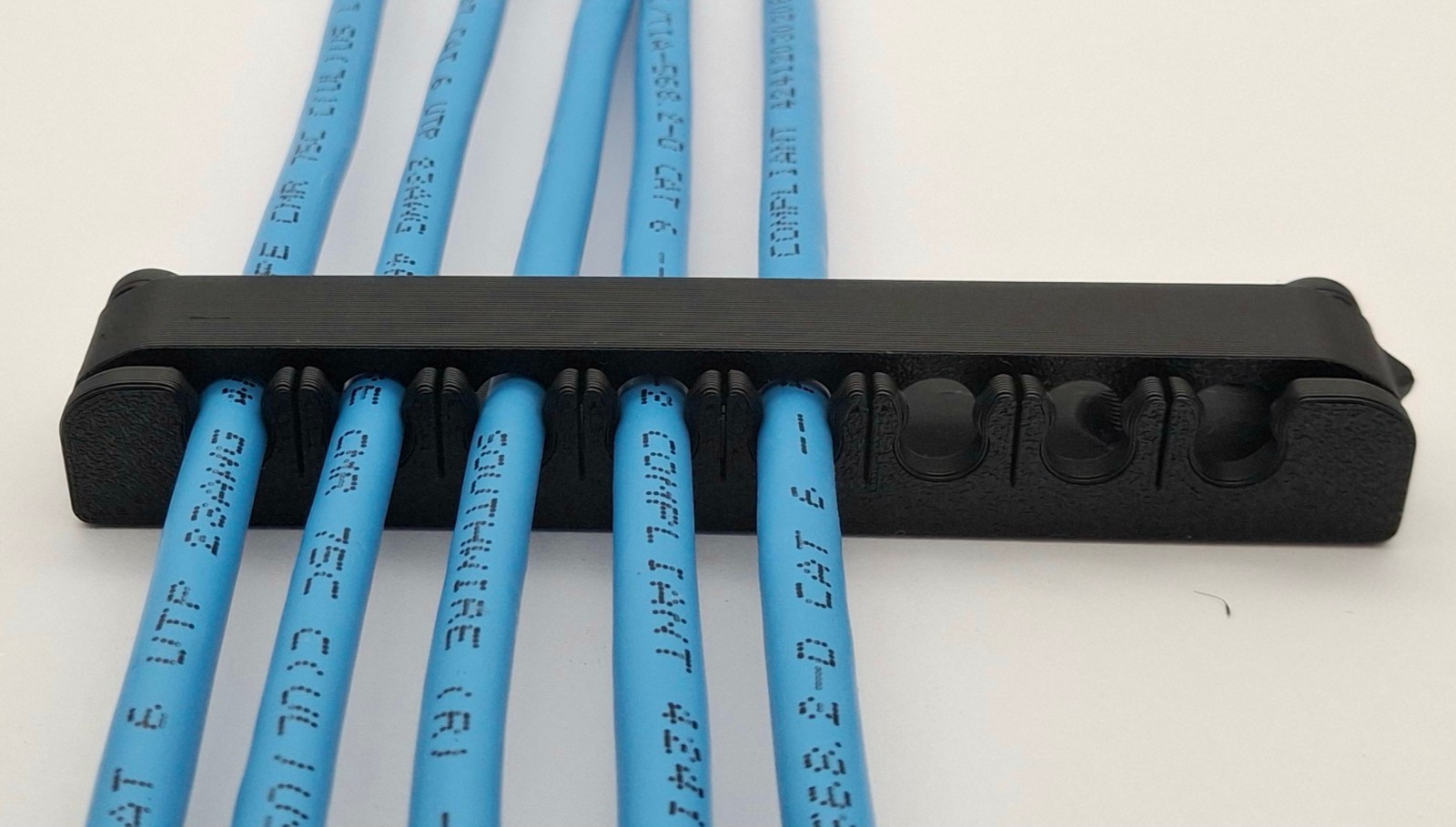 8-Wire Ethernet Cable Comb – Cable Organizer - 10 pk