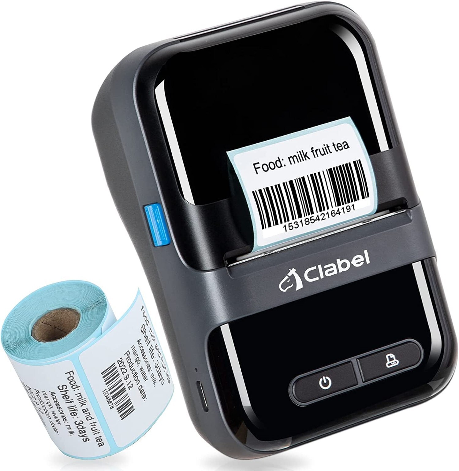 CLABEL Label Maker, Barcode Printer, 220B Thermal Bluetooth Mini Label Printe...