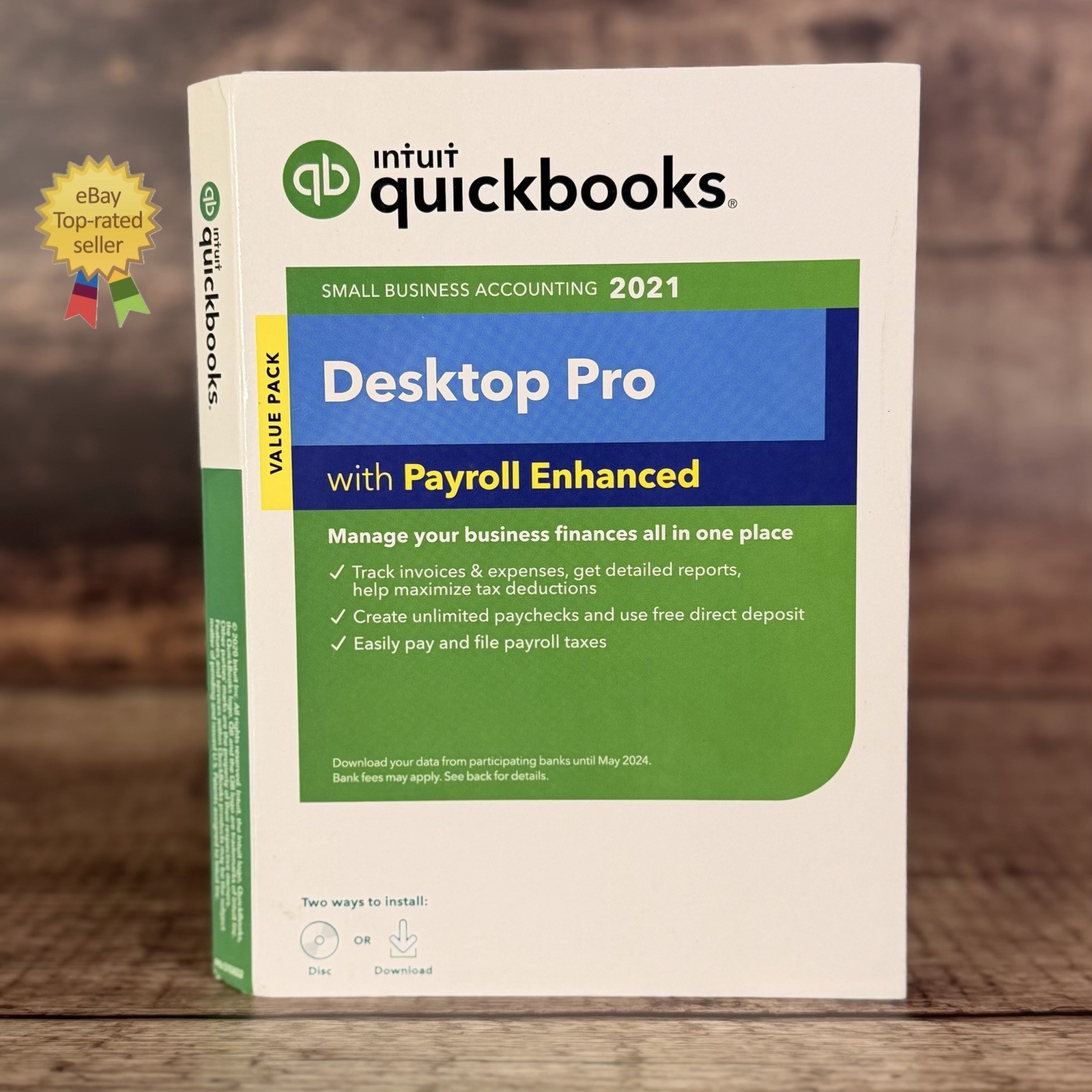 Intuit Quickbooks Desktop Pro 2021 Windows Accounting -NO SUBSCRIPTI0N- TESTED