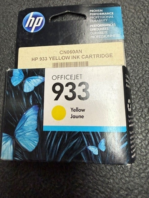 Genuine HP CN060AN (HP 933) Yellow Ink Cartridge (EXPIRED 2017)