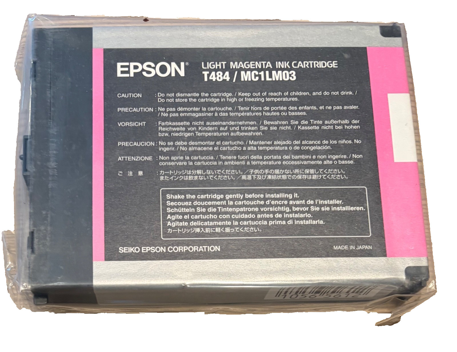 Genuine Epson T484 Light Magenta Ink Cartridge for Stylus Pro 7500