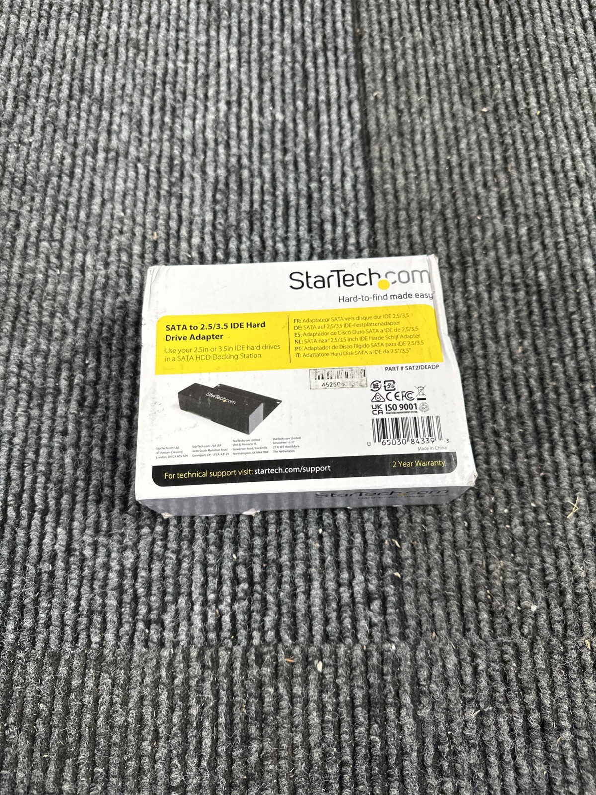 StarTech SAT2IDEADP SATA auf IDE Festplattenadapter 2.5"/3.5" HDD/SSD Konverter