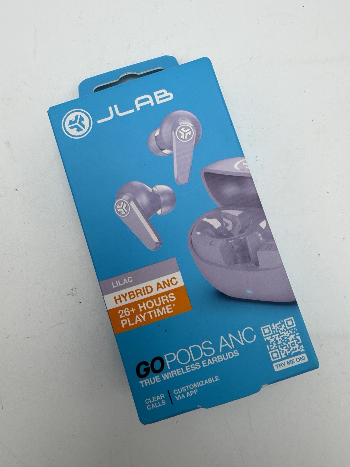 JLab GO Pods ANC In-Ear True Wireless Earbuds Lilac - 26+ Hours Playtime 🔥New🔥