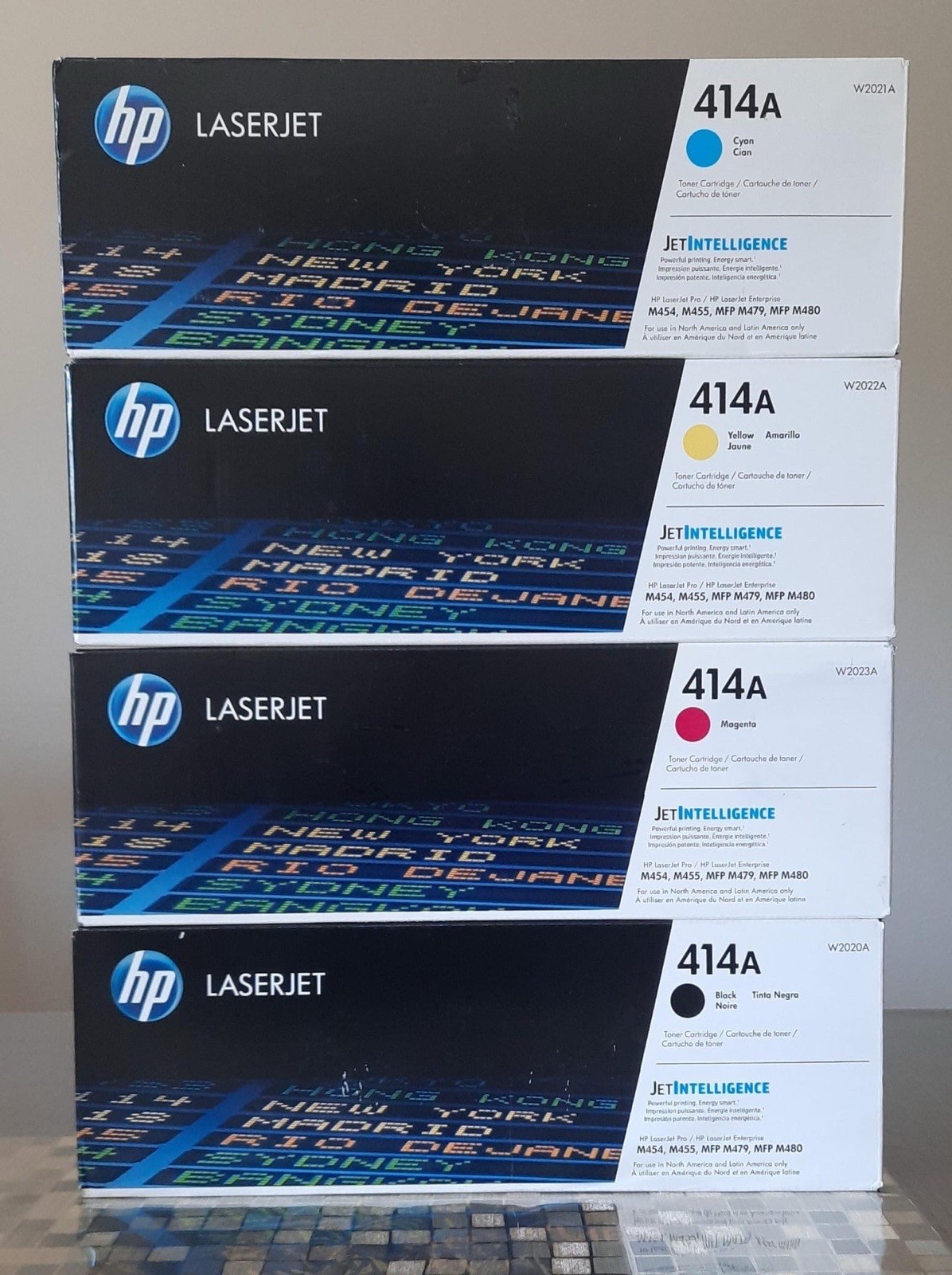 Genuine Recently Made HP 414A LaserJet Toner Set W2020A W2021A W2022A W2023A OEM