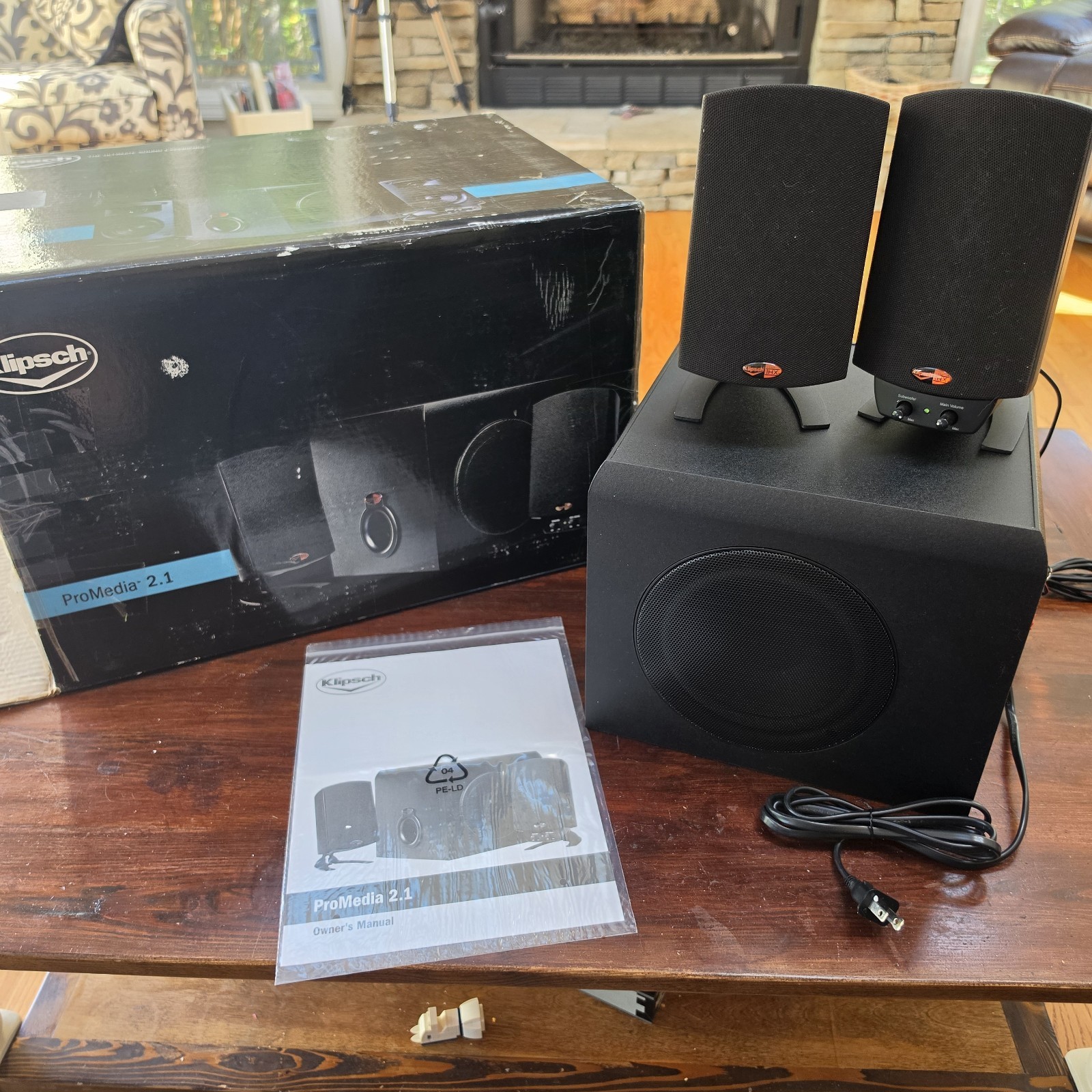 Klipsch ProMedia 2.1 THX Premium Personal Computer Speaker System Subwoofer 