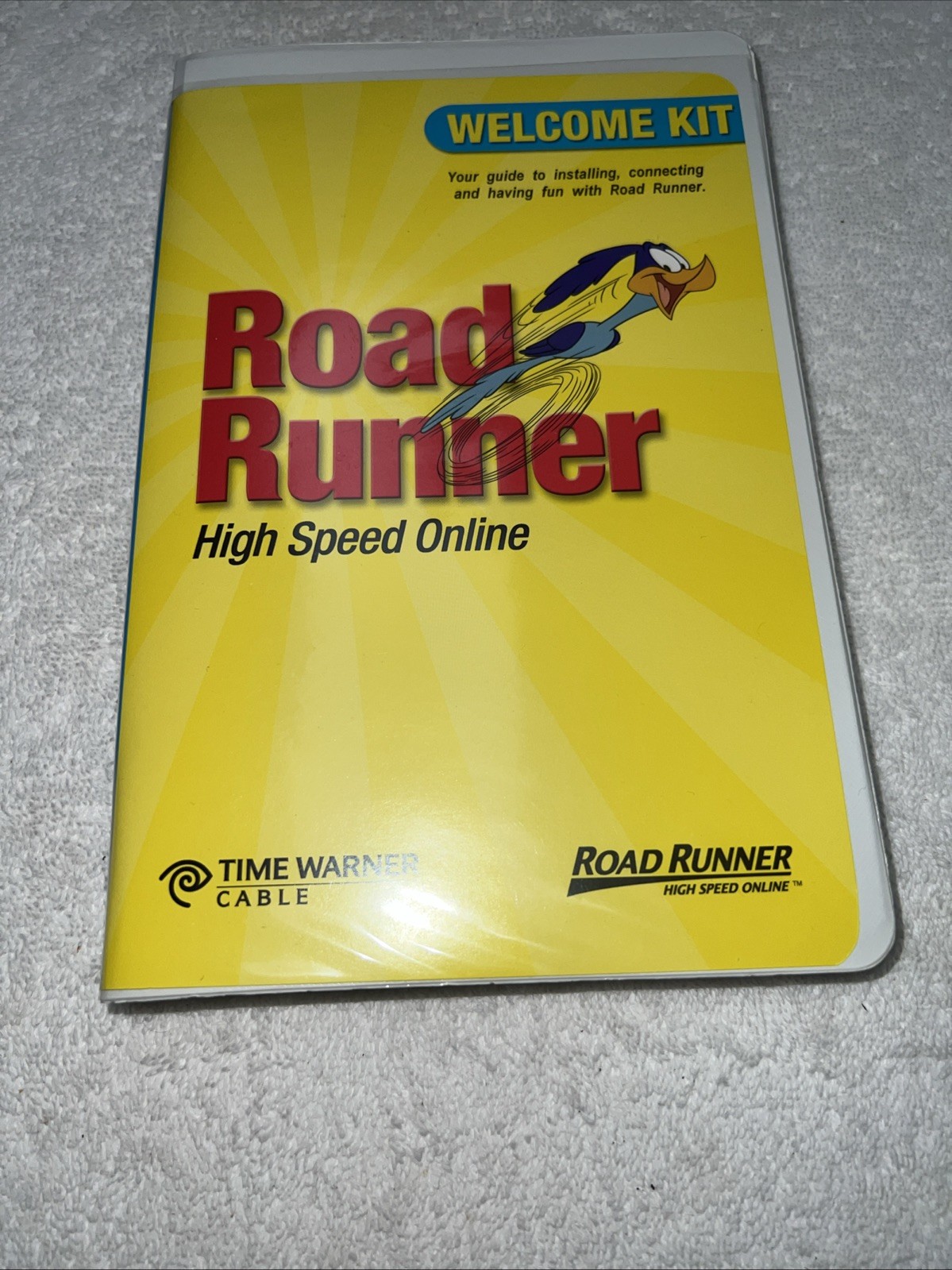 ROAD RUNNER HIGH SPEED ONLINE WELCOME KIT TIME WARNER CABLE