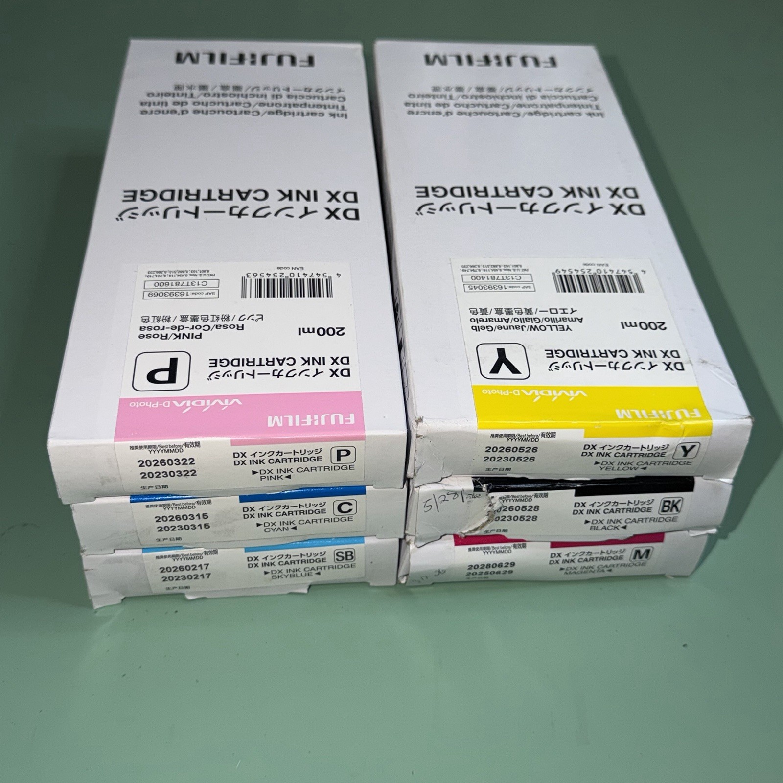 Genuine FujiFilm DX Ink Cartridge Full Set DX100 - EXP 2026