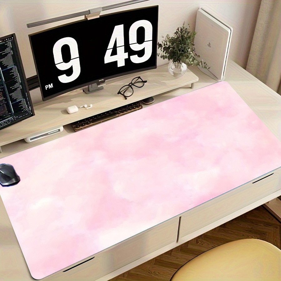 1pc Oversized Gaming Mouse Pad Compatible for Computer, Desk with Edge Design,
