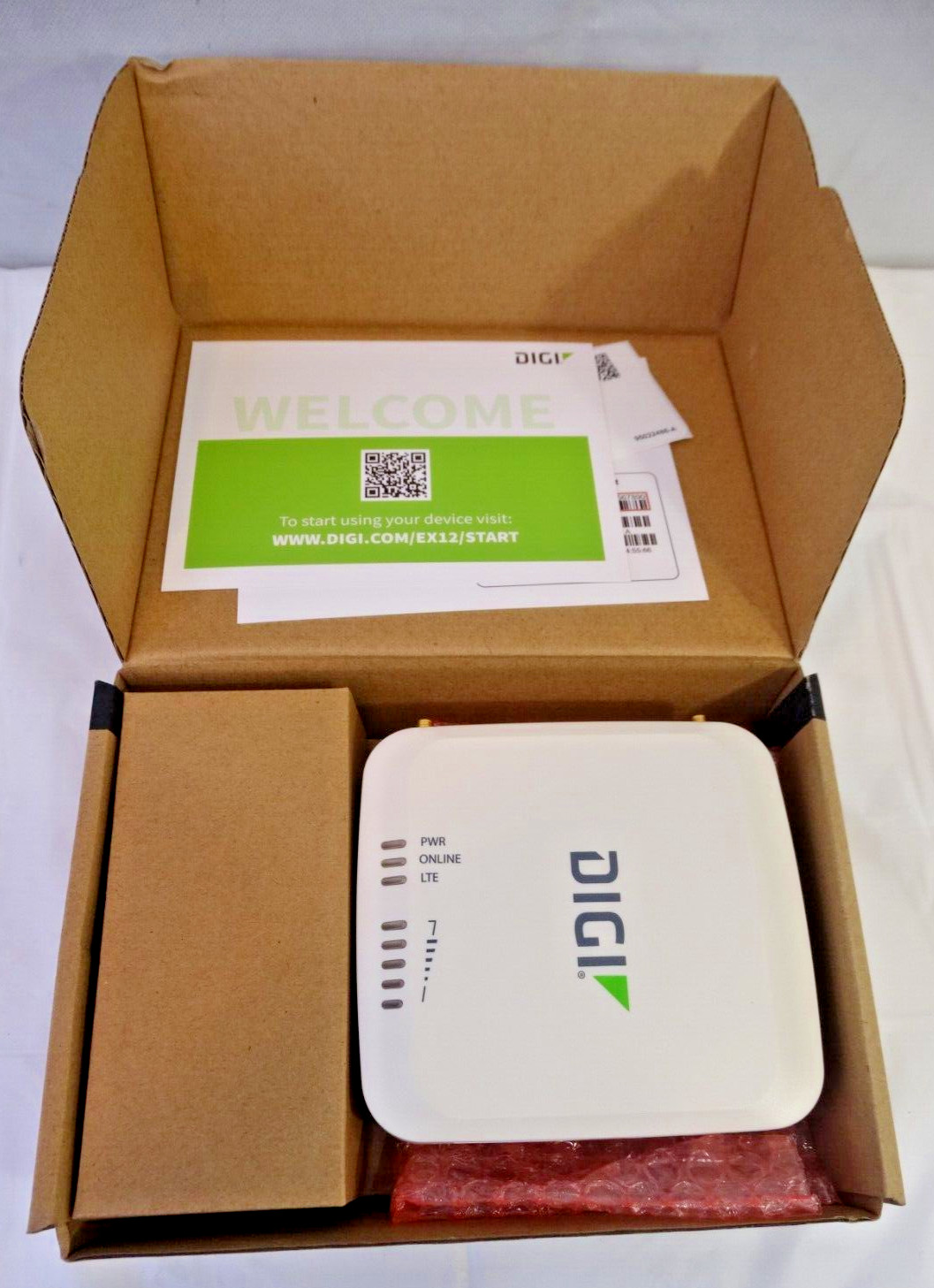 DIGI EX12 LTE Cellular Extender Device, Model EX12-0004-OUS, NEW