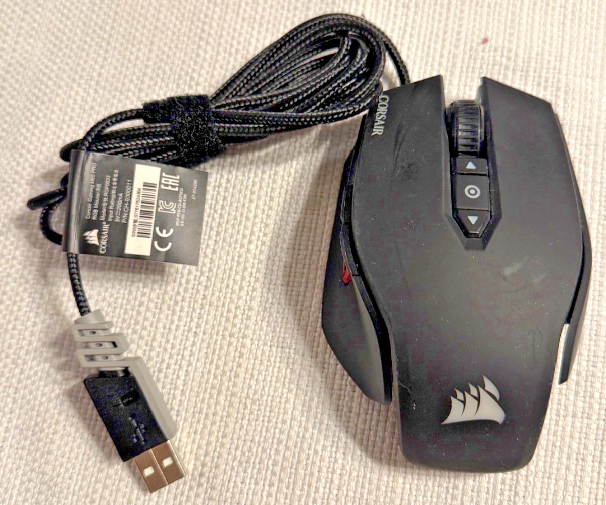 Corsair M65 Pro RGB Wired Gaming Mouse RGP0033 CH-9300011 Tested