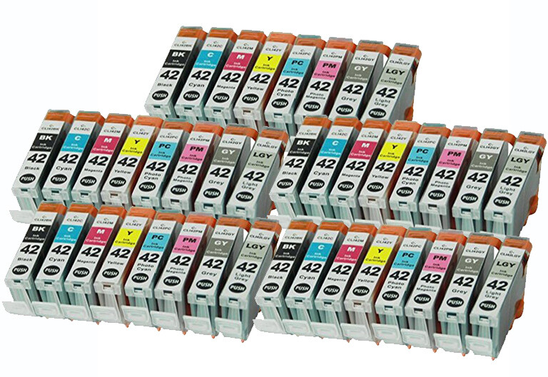 40 PK Premium Ink Cartridges for Canon CLI-42 Pixma Pro-100 Pro 100 Printer