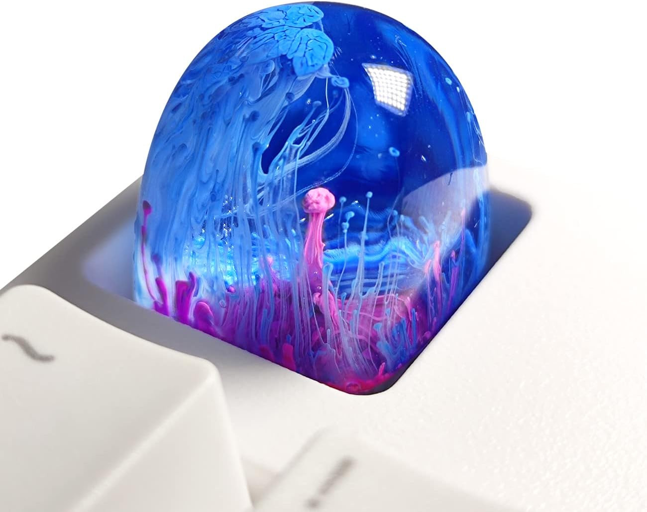 Backlit Esc Keycap Resin Handmade - Gaming Keyboard Keycap OEM Profile Keycap Ke