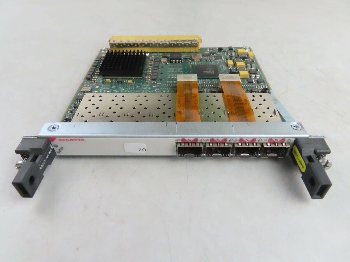 Cisco SPA-4XOC12-POS 4-Port OC-12c/STM-4 POS SPA, 1 Year Warranty