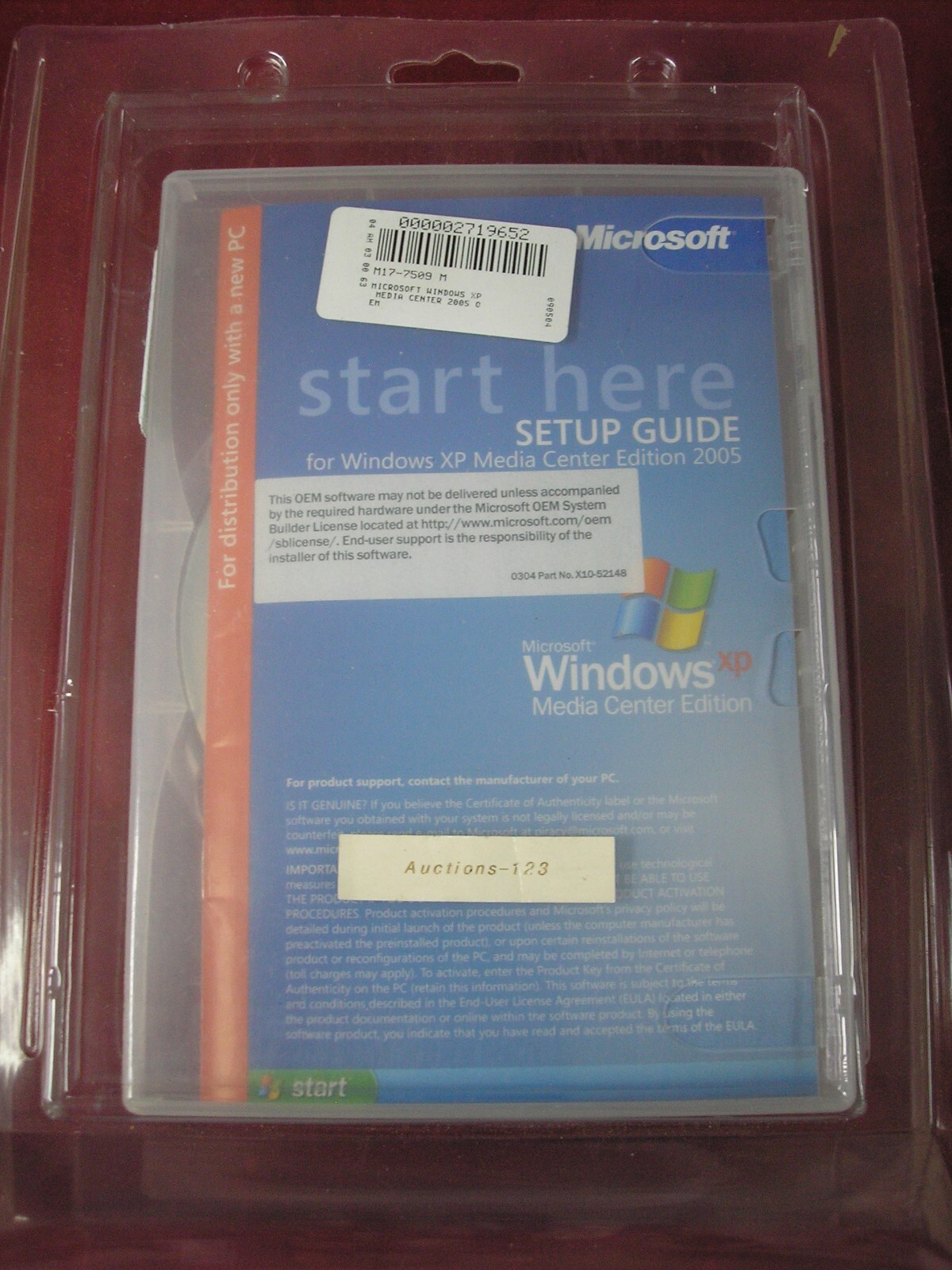 MICROSOFT WINDOWS XP MEDIA CENTER EDITION IN PLASTIC CONTAINER =NEW SEALED=