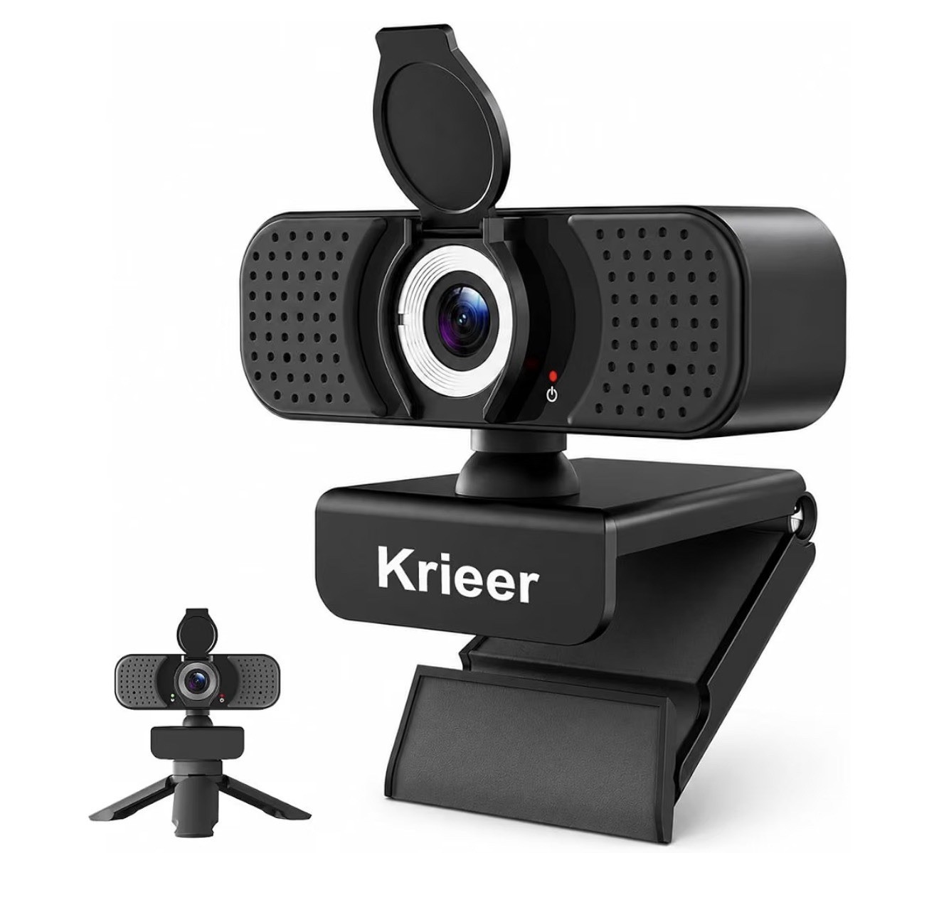 1080P Webcam with Microphone, USB Camera for PC and Laptop, Privacy Cover