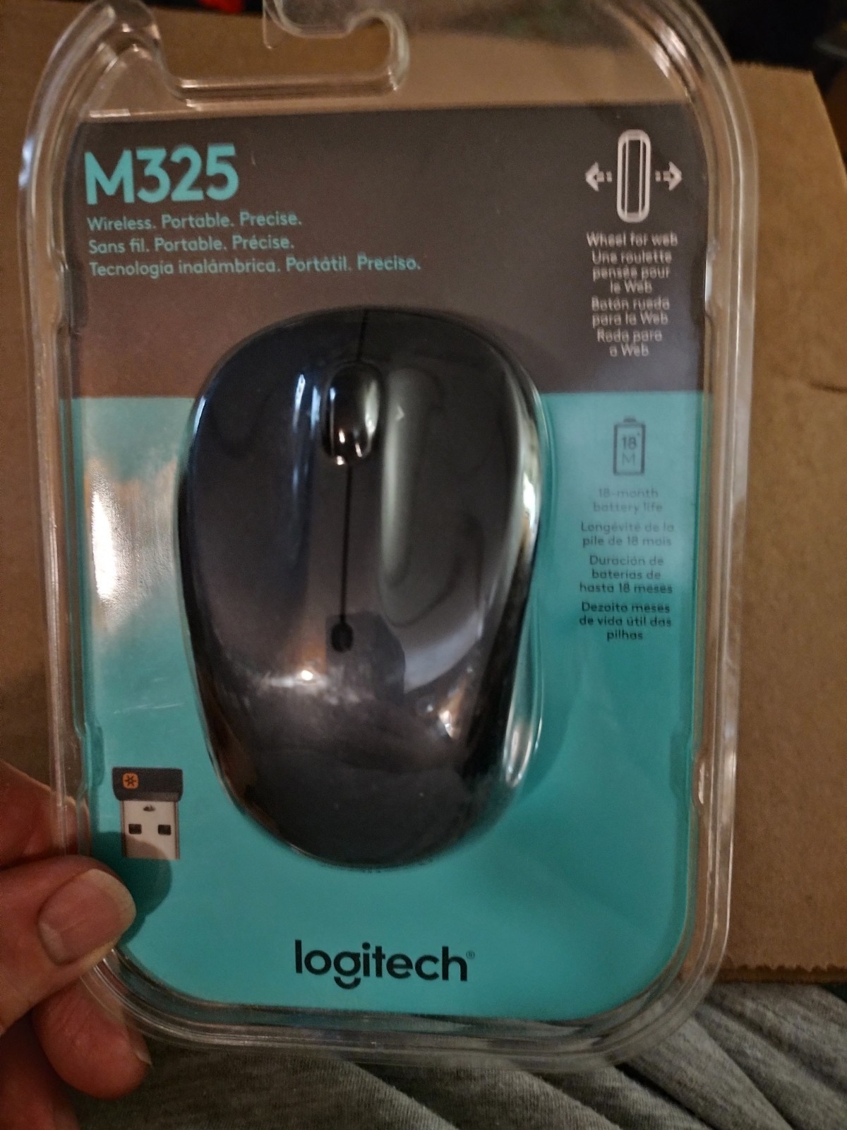 Logitech M325 Wireless Portable Mouse Precise Reliable Brand New Sealed