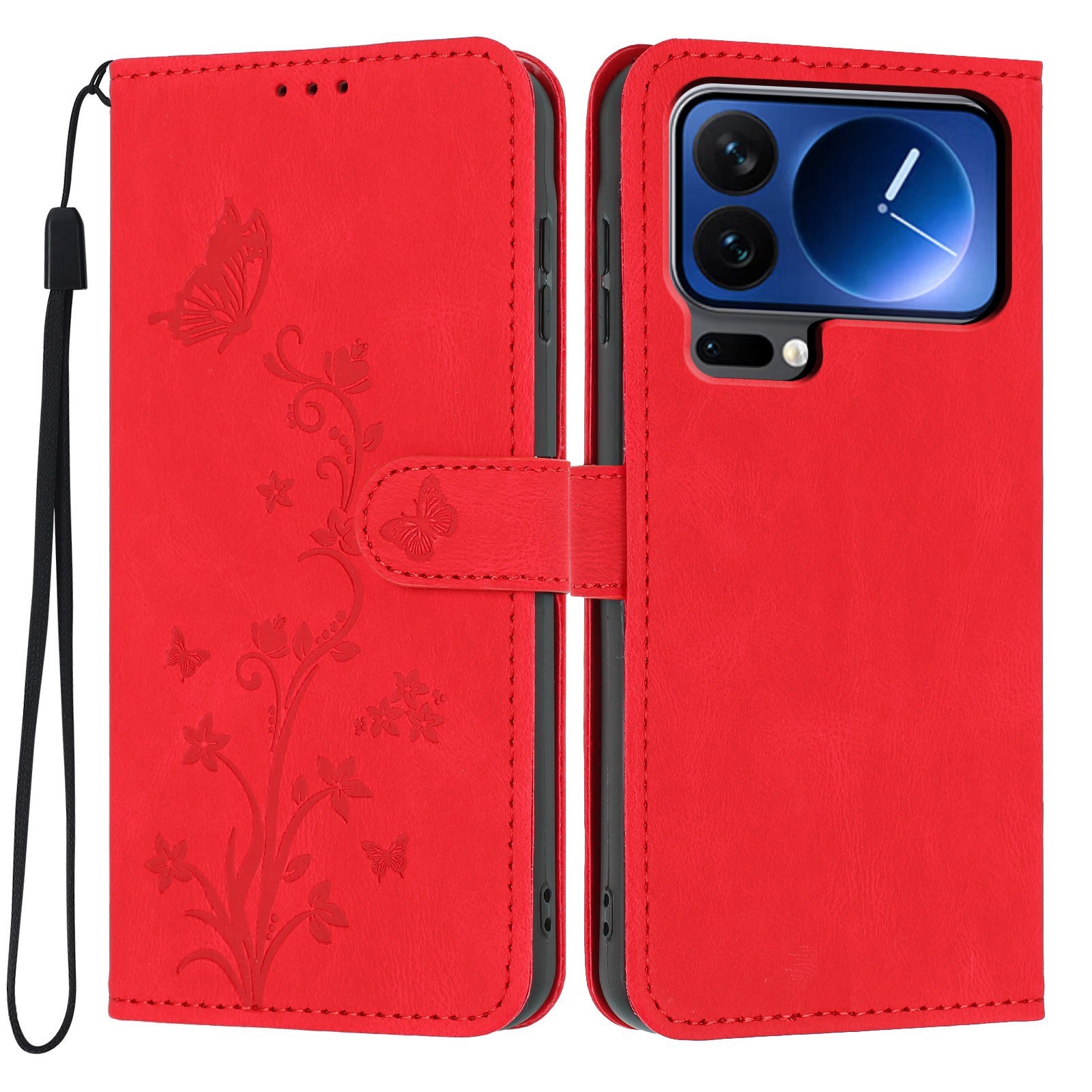 Flower Butterfly Wallet Cover Case for Google Pixel 11 10 9 7 10A 8 Oneplus 13